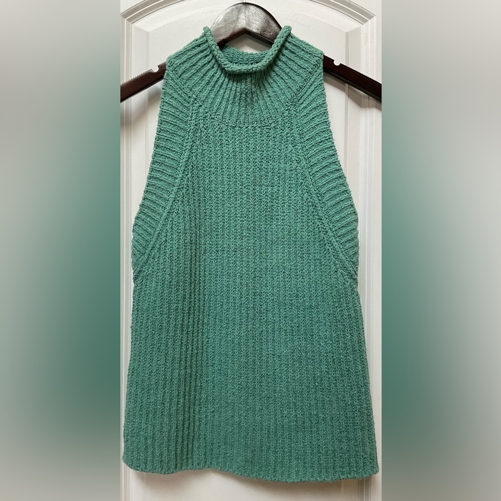 Anthropologie Sleeveless Cotton Blend Sweater